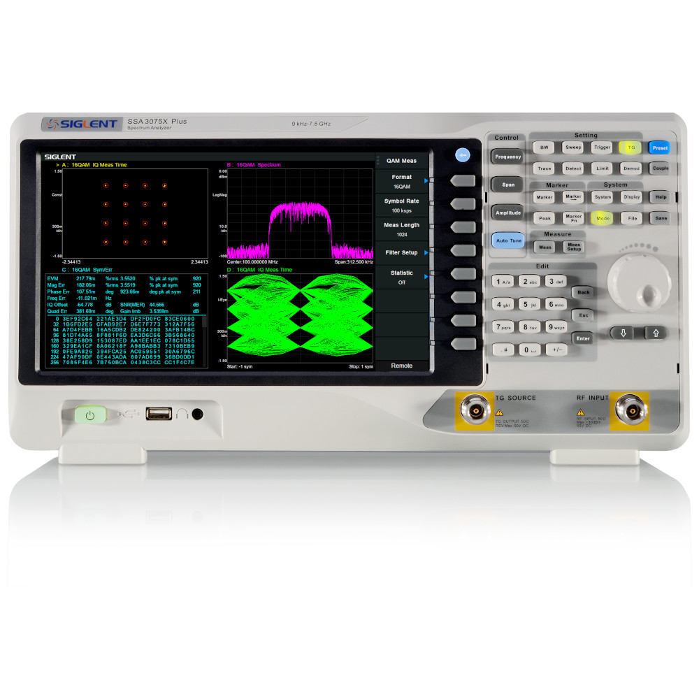 Siglent SSA3075X Plus 9kHz 7 5GHz Spectrum Analyzer